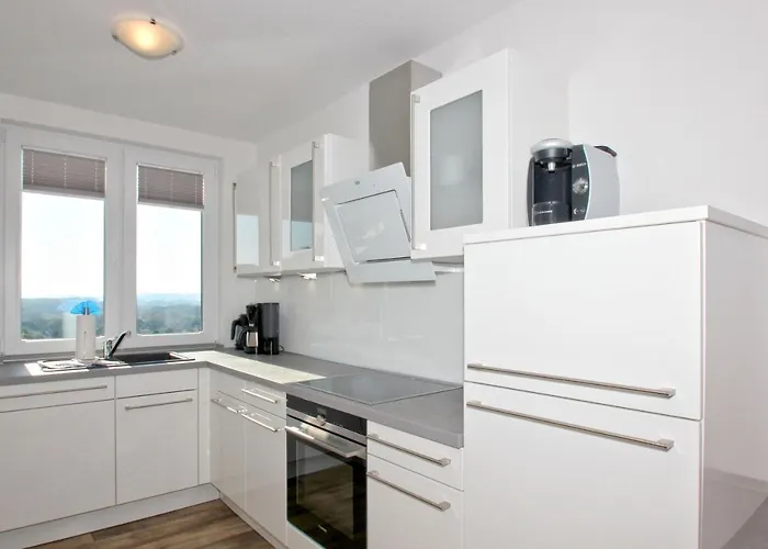 Meeresblickresidenzen Ferienwohnung Nr 64 Mit Sauna- Und Schwimmbadnutzung Im Ahoi Sellin غورين